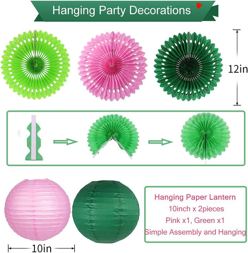Cactus Party Decorations, Llama Birthday Party Supplies, Happy Birthday Party Banners Paper Lanterns Balloons for Tropical Mexican Fiesta Party Decorations