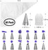 Kootek 69 Pcs Cake Decorating Tools Supplies with Cake Turntable, 50 Disposable Pastry Bags, 12 Piping Tips, 2 Icing Spatula, 3 Icing Smoother and 1 Coupler, Basic White