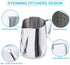 Milk Frothing Pitcher 32oz,Espresso Steaming Pitcher 32oz,Espresso Machine Accessories,Milk Frother Cup 32oz,Milk Coffee Cappuccino Latte Art,Stainless Steel Jug