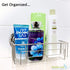Gecko-Loc Super Suction Cup Shower Caddy Bath Wall Shelf, Large Deep Bathroom Shampoo, Conditioner and Bath Gel Caddy Organizer - Kitchen Storage Basket - Rustproof Stainless Steel Silver Finish