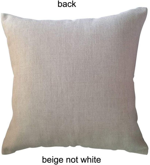ULOVE LOVE YOURSELF Beach Pillow Covers 4 Pack Cotton Linen Nautical Throw Pillowcases Sea Theme Coastal Cushion Cover 18 x 18 inch (Sea-3)