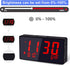 BOCTOP Desk Digital Alarm Clock, Large Numbers Red 6" LED Display, with USB Port for Charging, 0-100% Brightness Dimmer, Temperature, Snooze , Adjustable Alarm Volume?Small Bedside Clocks.