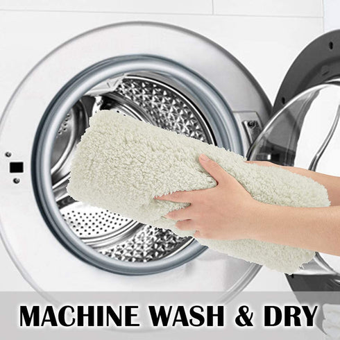 Suchtale Large Bathroom Rug Extra Soft and Absorbent Shaggy Bathroom Mat Machine Washable Microfiber Bath Mat for Bathroom Non Slip Bath Mat Bathroom Floor Mats Rubber Back (24 x 40 Ivory)