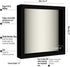 Americanflat 8x8 Shadow Box Frame in Black with Soft Linen Back-Composite Wood with Shatter Resistant Glass for Wall and Tabletop