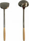 Wok Utensils Set 1 Wok Spatula & 1 Wok Ladle Set Large Size L17.5' x 5' Chinese Cooking Tools Wok Spoon & Wok Turner Cooking Utensils Set Wok Tools Wok Accessories Chuan Hoak Quality Stainless Steel