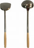 Wok Utensils Set 1 Wok Spatula & 1 Wok Ladle Set Large Size L17.5' x 5' Chinese Cooking Tools Wok Spoon & Wok Turner Cooking Utensils Set Wok Tools Wok Accessories Chuan Hoak Quality Stainless Steel