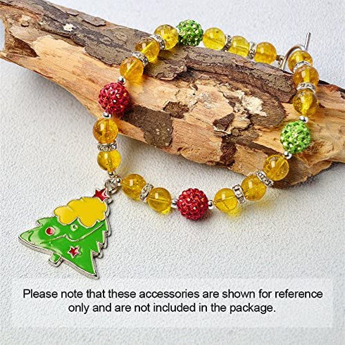 Beadthoven 100pcs 10mm Mixed Color Glass Rhinestone Clay Pave Round Beads, Disco Rhinestone Crystal Shamballa Beads for Jewelry Making (0Round-100pcs#Multi Color)