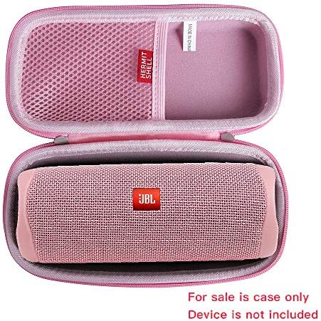 Hermitshell Hard Travel Case Fits JBL FLIP 5 / JBL FLIP 6 Waterproof Portable Bluetooth Speaker (Pink)
