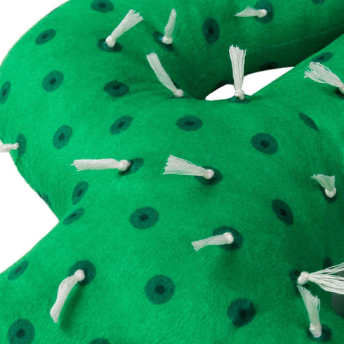 JWH 3D Cactus Shaped Throw Pillow Decorative Cushion Cover Soft Accent Pillow Cases Home Sofa Chair Bed Living Room Hand Stitch Stripes Farmhouse Decor Plant Toy Gift 13 x 18 Inch Green