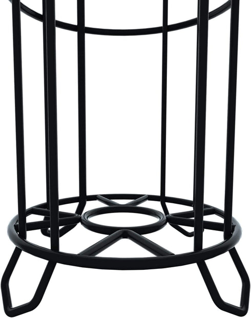 Minggoo Freestanding Bathroom Toilet Paper Holder Stand and Dispenser -Bathromm Storage Organization-Holds 4 Rolls -Metal Wire Black
