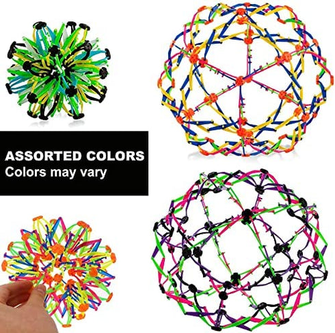 4E's Novelty Expandable Breathing Ball Toy Sphere for Kids & Adults, Expands from 5.6" to 12" - Kids Calming Fidget Toys, Yoga Relaxation Accessories