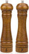 XQXQ Wood Salt and Pepper Mill Set, Pepper Grinders, Salt Shakers with Adjustable Ceramic Rotor- 8 inches -Pack of 2