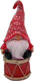 Festive Holiday Sitting Gnome Figurines, Christmas Decoration, 3 Assorted, 5 Inches