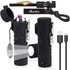 Scotte Plasma Windproof arc Lighter Electric Lighter and LED Flashlight - 2 in 1 (Black)/5-in-1 Magnesium Fire Starter for Emergency Survival Kits, Camping, Hiking, All-Weather Magnesium Ferro Rod