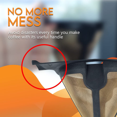 Replacement Reusable Filter for Ninja Coffee Bar Glass Thermal System Permanent Filter Compatible with any CF09X Series Models Part Number CFPFILTER90 - 1Piece