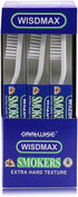 DR PERFECT WISDMAX Adult Smoker's Toothbrush Super Hard Bristles (12)