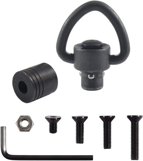 JIALITTE Quick Detach 1Inch swivels Mount QD Loop Adapter Kit with 4 Screws + 1 nut + 1 Wrench