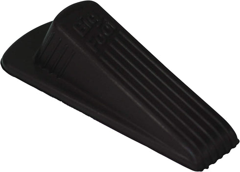 Master Manufacturing 2-Pack Brown Big Foot Door Stops, Heavy Duty Rubber Wedge Design, Made in the USA, Holds Heavy Doors Securely (Pack of 2) (00971)