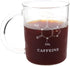 Suwimut 2 Pack Caffeine Beaker Mug Caffeine Molecule Mug, 16 oz Borosilicate Glass Chemistry Mug Coffee Mugs with Handle and Measuring for Tea, Coffee, Latte, Hot and Cold Beverage