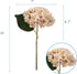 Kimura's Cabin White Silk Hydrangea Flowers Bouquets Faux Hydrangea Stems 3Pcs for Home Wedding Party Table Core Decoration (Ivory)