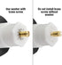 DANCO Universal Touch-Toe Push Button Tub Stopper, Chrome, 2 inch x 2-1/4 inch, 1-Pack (80811)