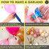 Sweet Baby Co. Dusty Rose Pink Balloon Garland Kit Arch with Matte Mauve, Nude, Taupe, Caramel, and Rose Gold Metallic Balloons Neutral Decorations for Baby Bridal Shower, Birthday Party Ballon Wall