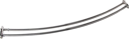 Moen DN2141CH 60-Inch Adjustable Stainless Steel Double Curved Shower Rod, Chrome