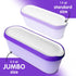 SUMO Ice Cream Containers for Homemade Ice Cream - 2.5 Quart Jumbo Size, Reusable Storage Tubs with Lids (1 Container, Purple)