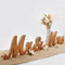 Mr & Mrs Sign for Wedding Table, Large Mr and Miss Wooden Letters, Party Decoration Head Table Wedding Wood Letter, Just Married Sign Anniversary Party Valentine's Day Decor,Rose Golden