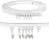 Ceiling Curtain Track, Flexible Bendable Ceiling Curtain Track Curved Curtain Track 12Ft Ceiling Track for Curtains Room Divider Curtain Rail Track Ceiling Wall Mount for RV Curtain Bay window