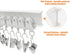 Ceiling Curtain Track, Flexible Bendable Ceiling Curtain Track Curved Curtain Track 12Ft Ceiling Track for Curtains Room Divider Curtain Rail Track Ceiling Wall Mount for RV Curtain Bay window