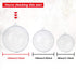 ZHMTang DIY Clear Plastic Christmas Fillable Balls, Acrylic Clear Plastic Ornaments Ball for Wedding, Party Decor (4.72''/120mm)