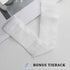 MIULEE Set of 2 72 Inches Length Door Curtains with Linen Texture for Sidelight Semi-Sheer Window Voile Panels 2 Panels Width in 25 Inches White