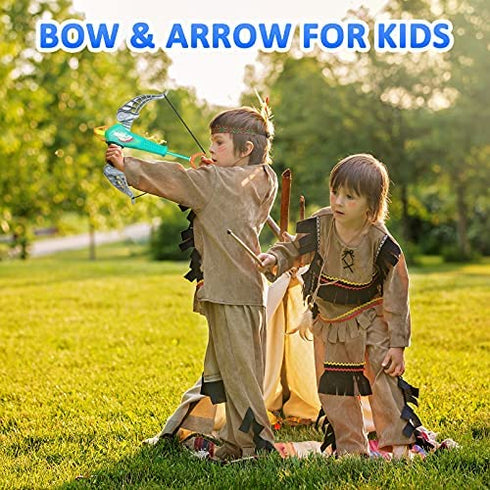 Britik Bow and Arrow for Kids Toys - Archery Set with 20 Suction Cup Arrows, Gifts for Boys Girls Toddler Age 4 5 6 7 8 Year Old