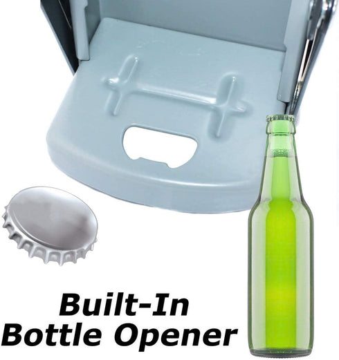 DIKOO Wall-Mounted Can Crusher for Recycling - Can Smasher with Plastic Bag for Aluminum Cans, Soda, Beer Can Crusher for Recycling Can. Suitable for 12 Oz. and 16 Oz. Cans (16OZ, Silver)