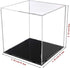 A+ DESIGN Clear Acrylic Display Case Assemble Collectibles Box Alternative Glass Case for Display Action Figures Home Storage & Organizing Toys (3x3x3 inch; 7.5x7.5x7.5 cm)