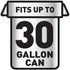 Glad ForceFlexPlus Drawstring Large Trash Bags - 30 Gallon, 50 Ct (Package May Vary)