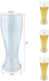 Plastic Pilsner Glasses, 16 oz Unbreakable Classic Beer Glasses, Clear Drinking Glass, BPA Free (Set of 4?