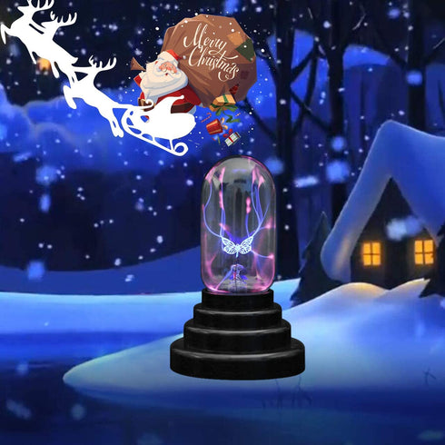 CozyCabin Butterfly Plasma Ball Light, Magic Thunder Lightning Plug-in Touch Sensitive - USB Powered for Parties, Decorations, Kids, Bedroom, Home