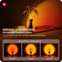 ULANZI S1 Heavy-Duty Sunset Lamp with Tripod, 4-Section Adjustable Sunset Live Projection Light, 360° Rotation Romantic Sunset Projector, USB Powered 10W Ambient Light for Gift Home Party Room Décor