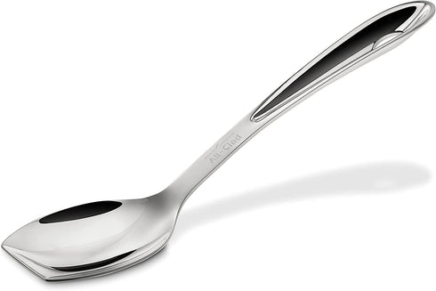 All-Clad Cook & Serve Stainless Steel Solid Spoon, 10 inch, Silver