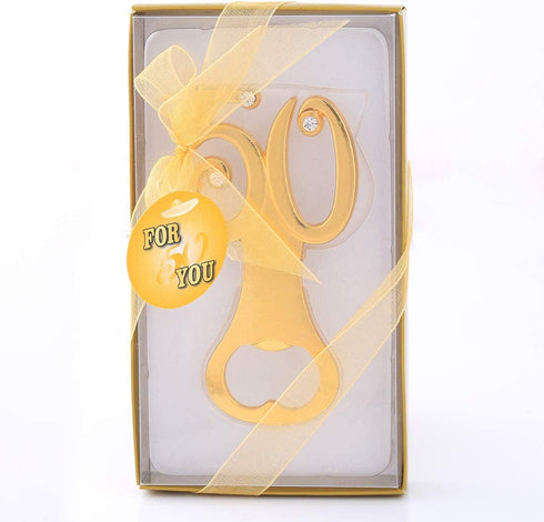 12 pcs 50 Bottle Opener Party Favor Wedding Favor Souvenir Gift for Guests Wedding Anniversary Birthday Baby Shower Bridal Shower Party Gift Decoration by WeddParty(12 Pcs New 50)