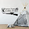 BATTOO Tractors, Trucks White Tail Bucks - Little Boys are Made of - Deer Tracks Boys Hunting Wall Decals Children Wall Decal Vinyl Art - Nursery Wall Vinyl Decal Vinyl(Black, 22" WX13 H)