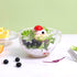 Glass Cereal Bowl Glass Soup Bowl with Handle , Clear Small Bowls with Glass Lid Oatmeal Breakfast Bowls Microwave Safe Glassware Yogurt Bowl for Dessert Pasta Rice,600ml/20 oz