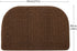 COSY HOMEER 27X18 Inch Anti Fatigue Kitchen Rug Mats are Made of 100% Polypropylene Half Round Rug Cushion Specialized in Anti Slippery and Machine Washable,Brown(3 pcs)