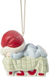Precious Moments 211006 Baby™s 1st Christmas 2021 Dated Boy Bisque Porcelain Ornament , White