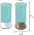 Home Basics Essence Collection Salt and Pepper Shaker Set, Turquoise Blue