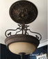 Ekena Millwork CM07ODSSF Odessa Ceiling Medallion, 7 1/2"OD x 1 1/8"P (Fits Canopies up to 2 1/2"), Hand-Painted Spartan Stone