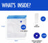 VICARKO 30 Vacuum Zipper Bags, Vacuum Sealer Bags, Food Storage, Reusable Bags, with Double Layers, BPA Free, 2.9L, 11.0 x 10.5"