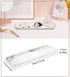 Shinowa Bathroom Vanity Tray, Ceramic Sink Tray, Toilet Tank Tray, Long Narrow Tray for Kitchen Sink Candles Towel Perfume, Small Size - Marble White